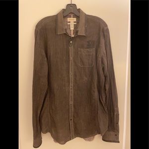 Diesel Long Sleeve Mini Stripe Cotton Up Shirt